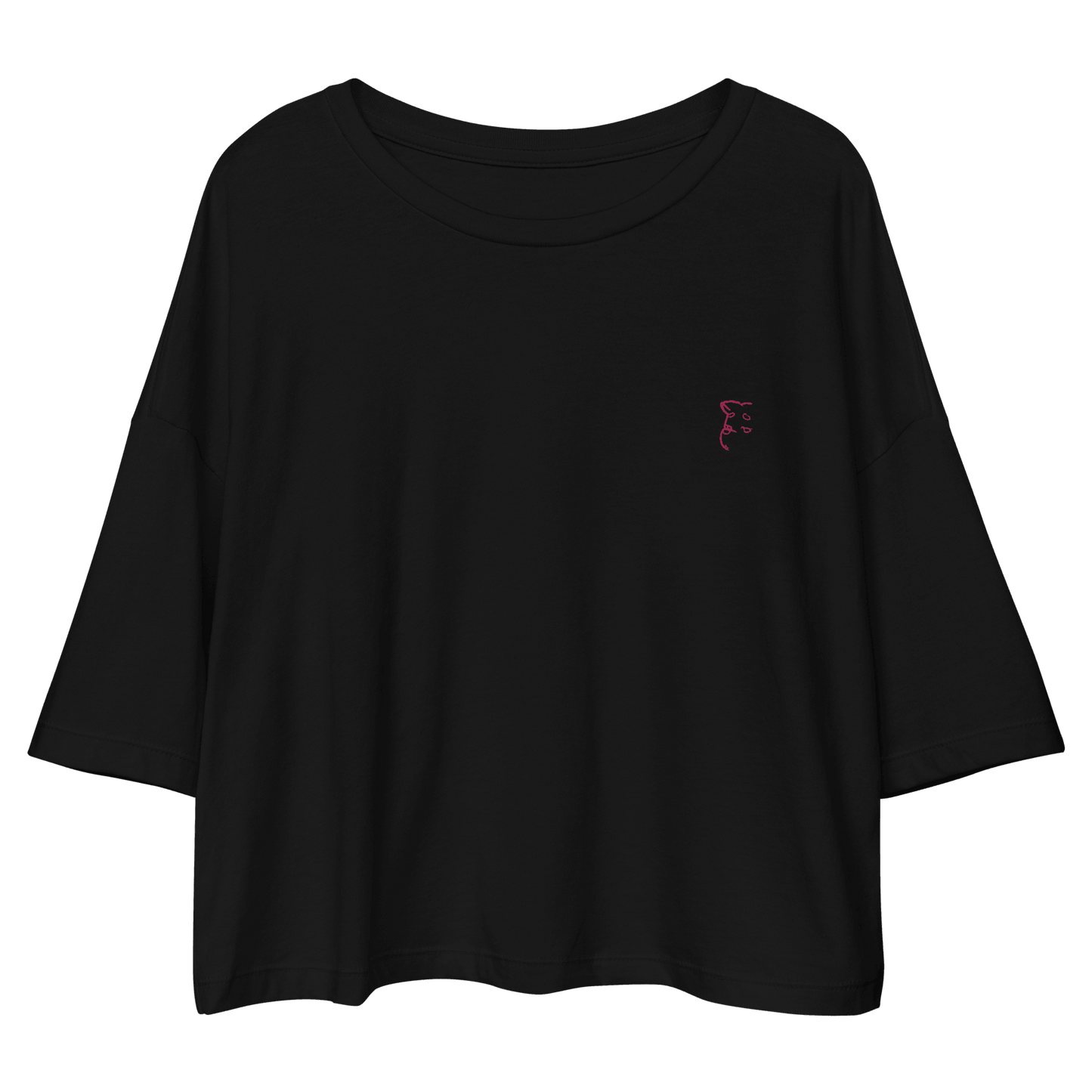 'Simply Barker' Loose Drop Shoulder Crop Top - barkerclothing