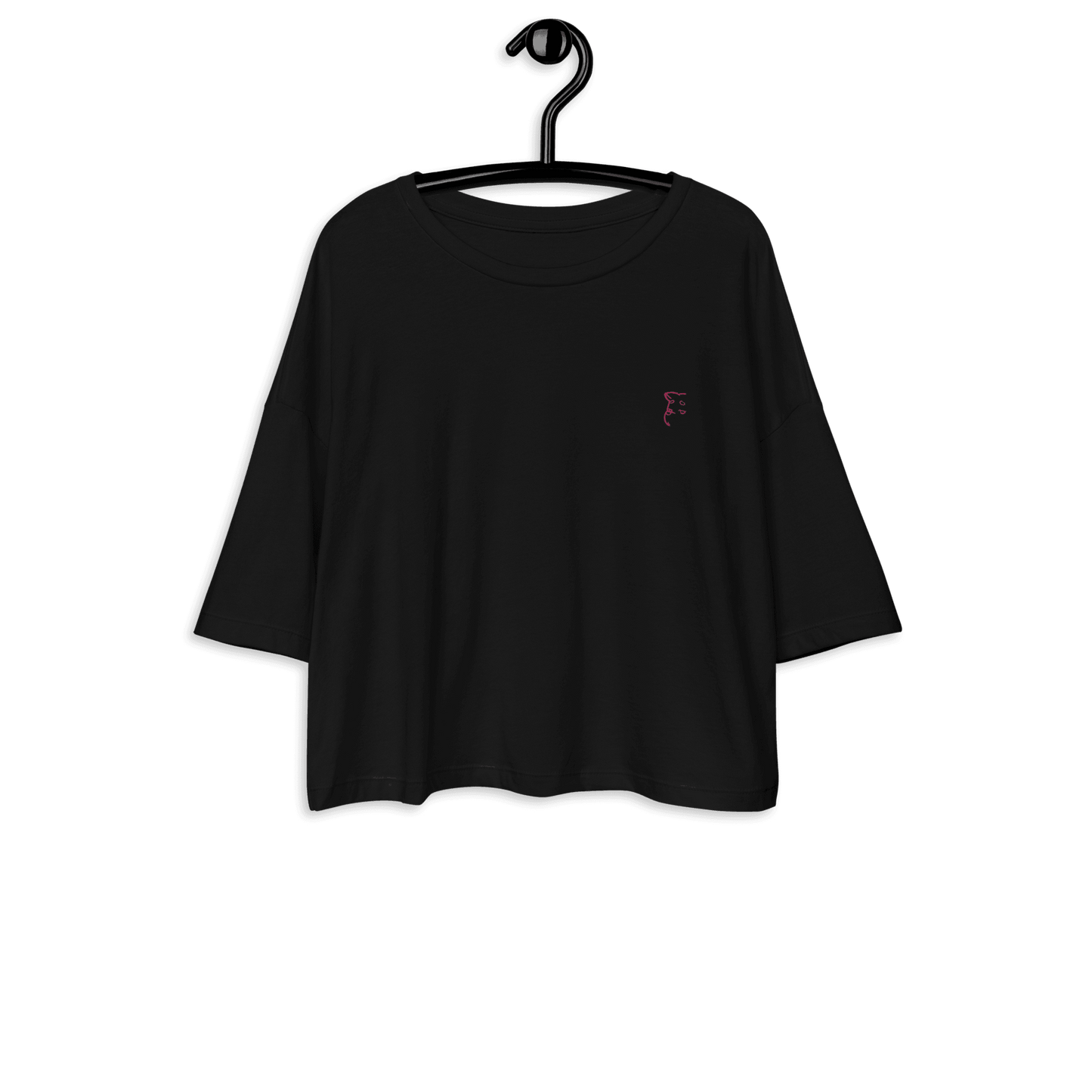 'Simply Barker' Loose Drop Shoulder Crop Top - barkerclothing