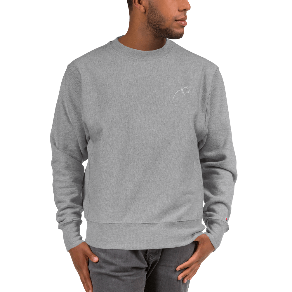 'Smiling Nonetheless' Champion Sweatshirt - barkerclothing