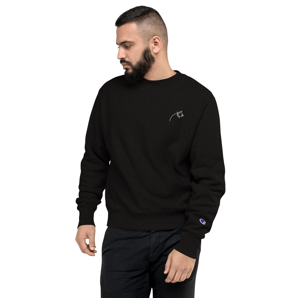 'Smiling Nonetheless' Champion Sweatshirt - barkerclothing