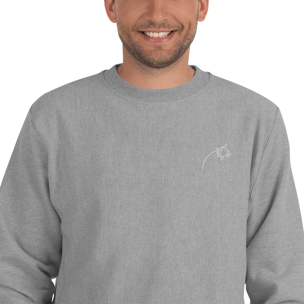 'Smiling Nonetheless' Champion Sweatshirt - barkerclothing