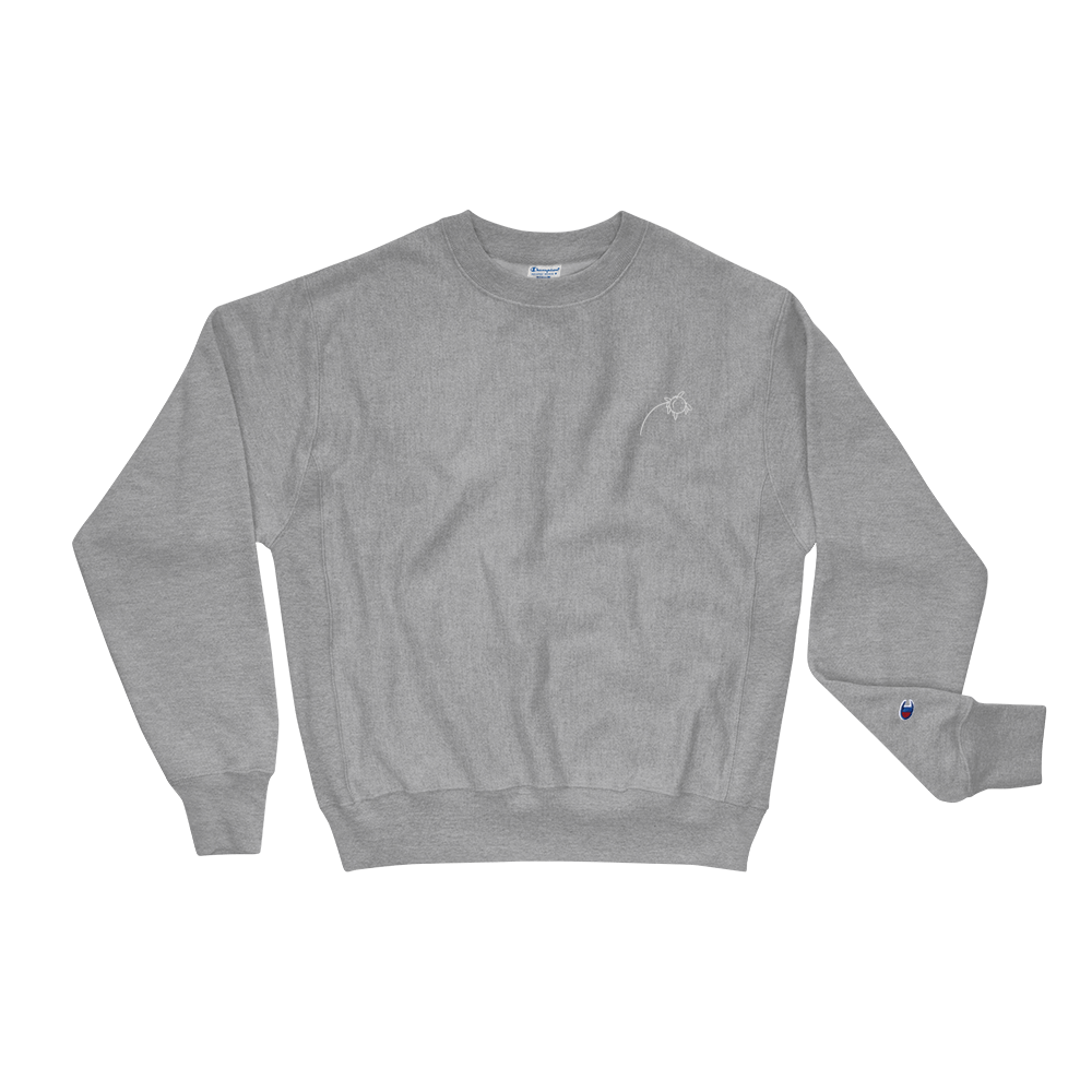 'Smiling Nonetheless' Champion Sweatshirt - barkerclothing