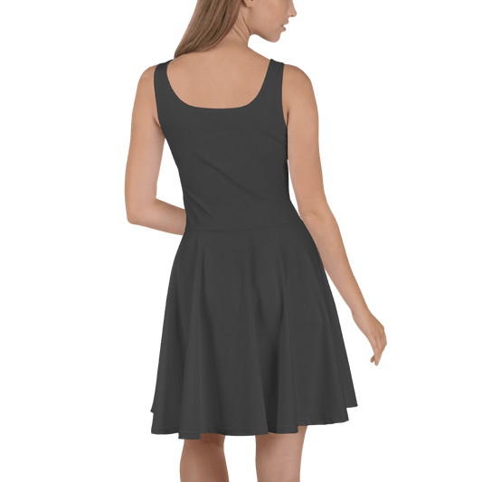'Solid Grey' Skater Dress - barkerclothing