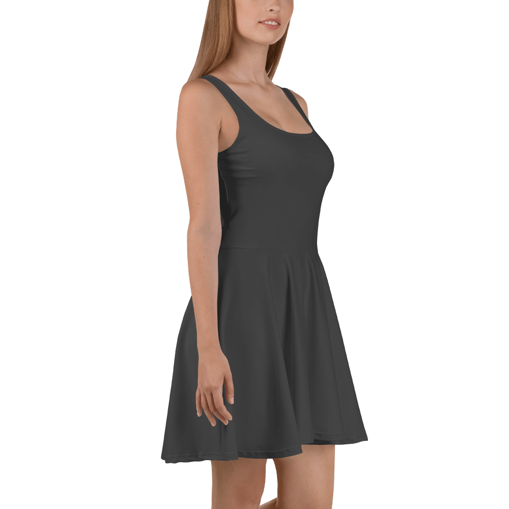 'Solid Grey' Skater Dress - barkerclothing