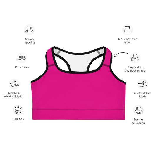 Sports Bra (Pink) - barkerclothing