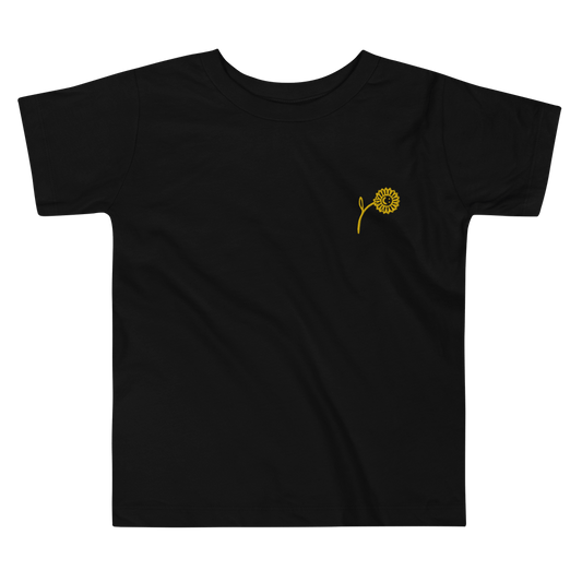 Toddler's 'Happy Little Sunflower' Short Sleeve Tee - barkerclothing