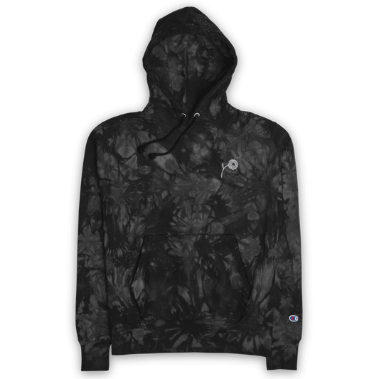 Unisex 'Happy Sunflower' Champion Tie-Dye Hoodie - barkerclothing