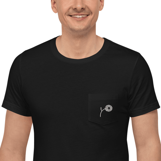 Unisex 'Happy Sunflower' Pocket Tee - barkerclothing