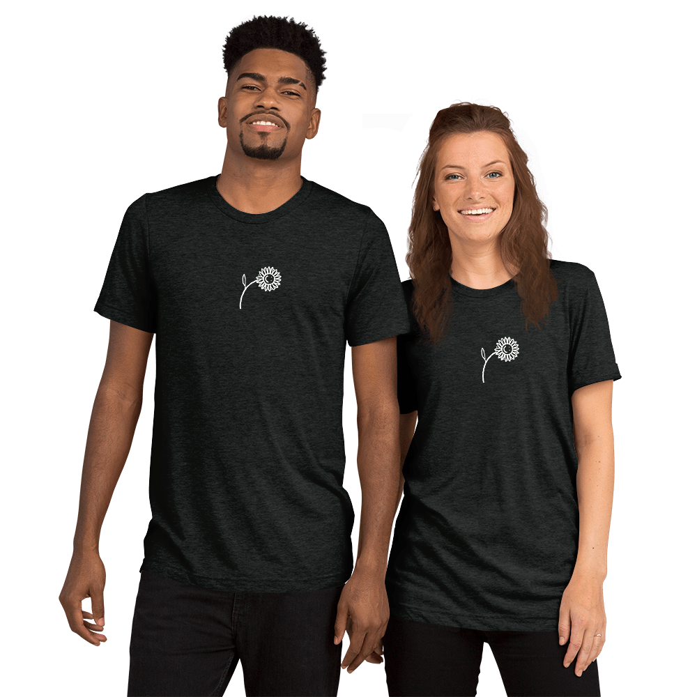 Unisex 'Happy Sunflower' Short Sleeve Tee - barkerclothing