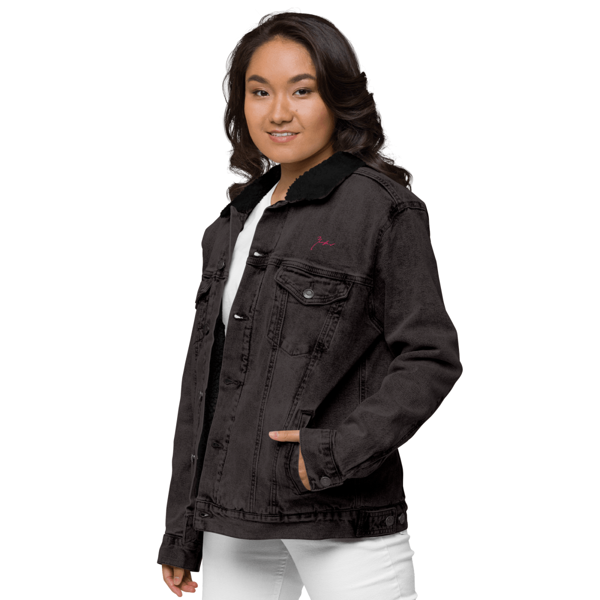 Unisex Signature Denim Sherpa Jacket - barkerclothing