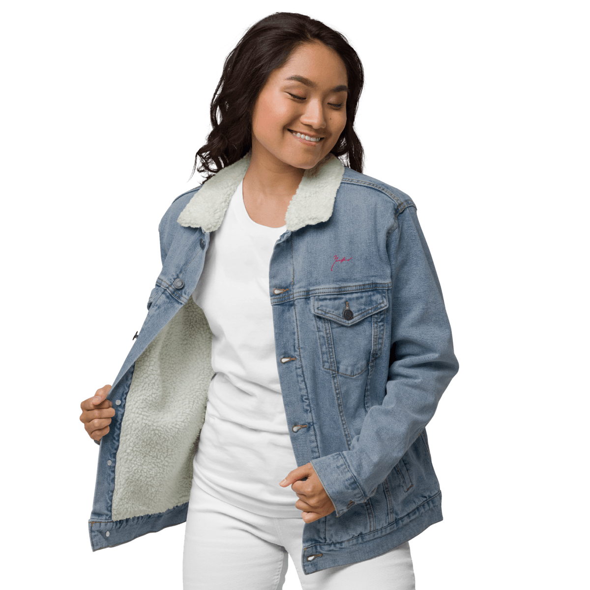 Unisex Signature Denim Sherpa Jacket - barkerclothing