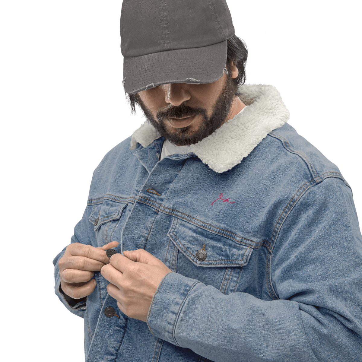 Unisex Signature Denim Sherpa Jacket - barkerclothing