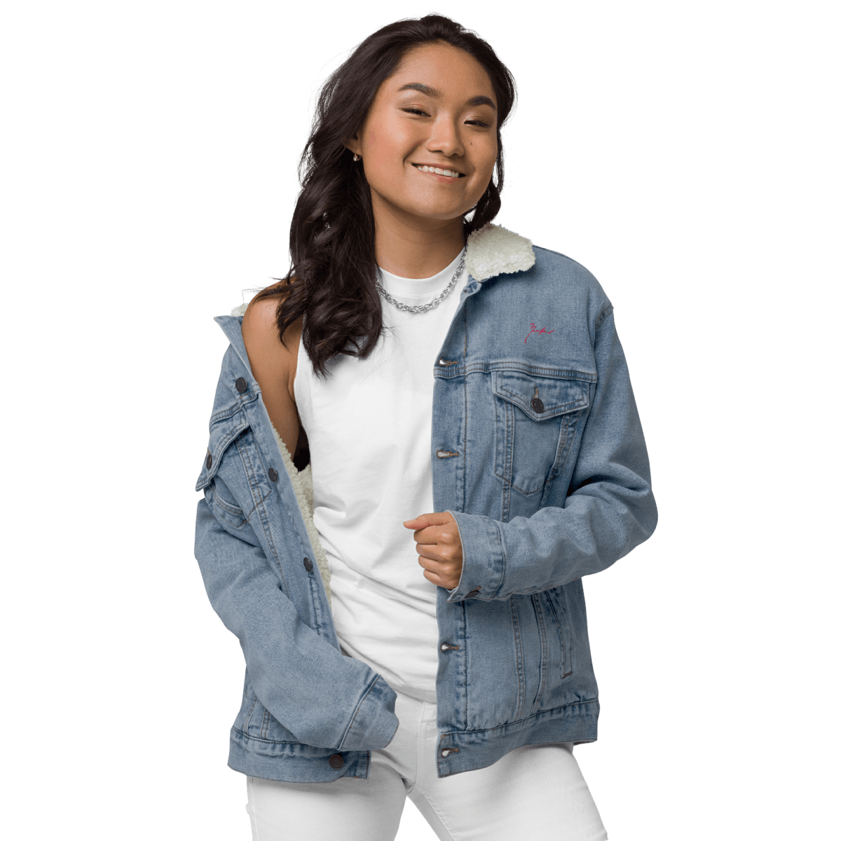 Unisex Signature Denim Sherpa Jacket - barkerclothing