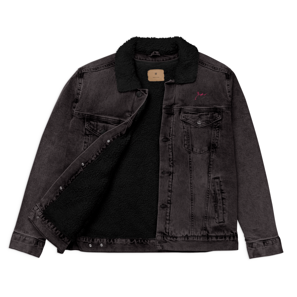 Unisex Signature Denim Sherpa Jacket - barkerclothing