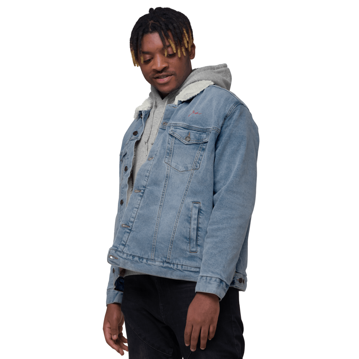 Unisex Signature Denim Sherpa Jacket - barkerclothing
