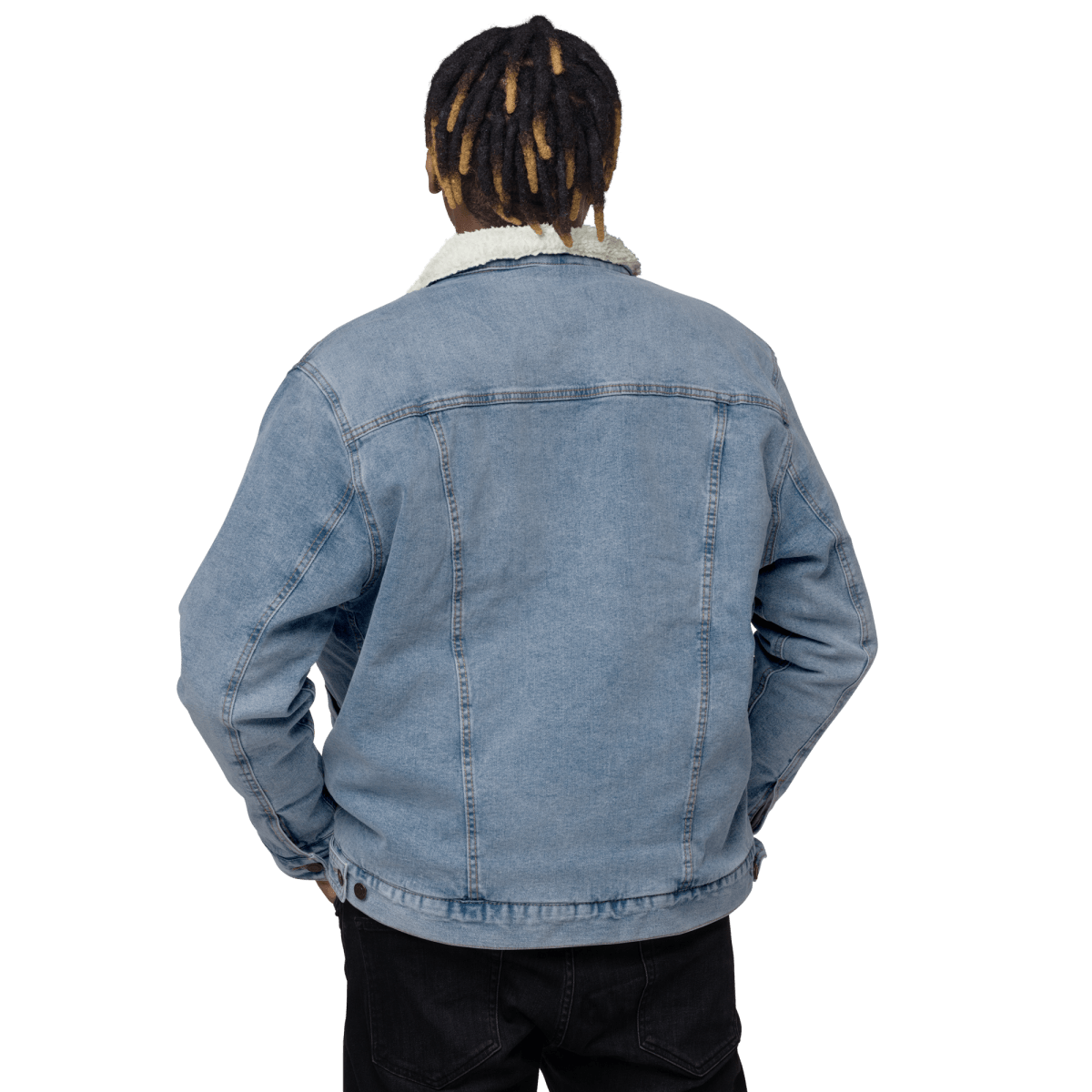 Unisex Signature Denim Sherpa Jacket - barkerclothing