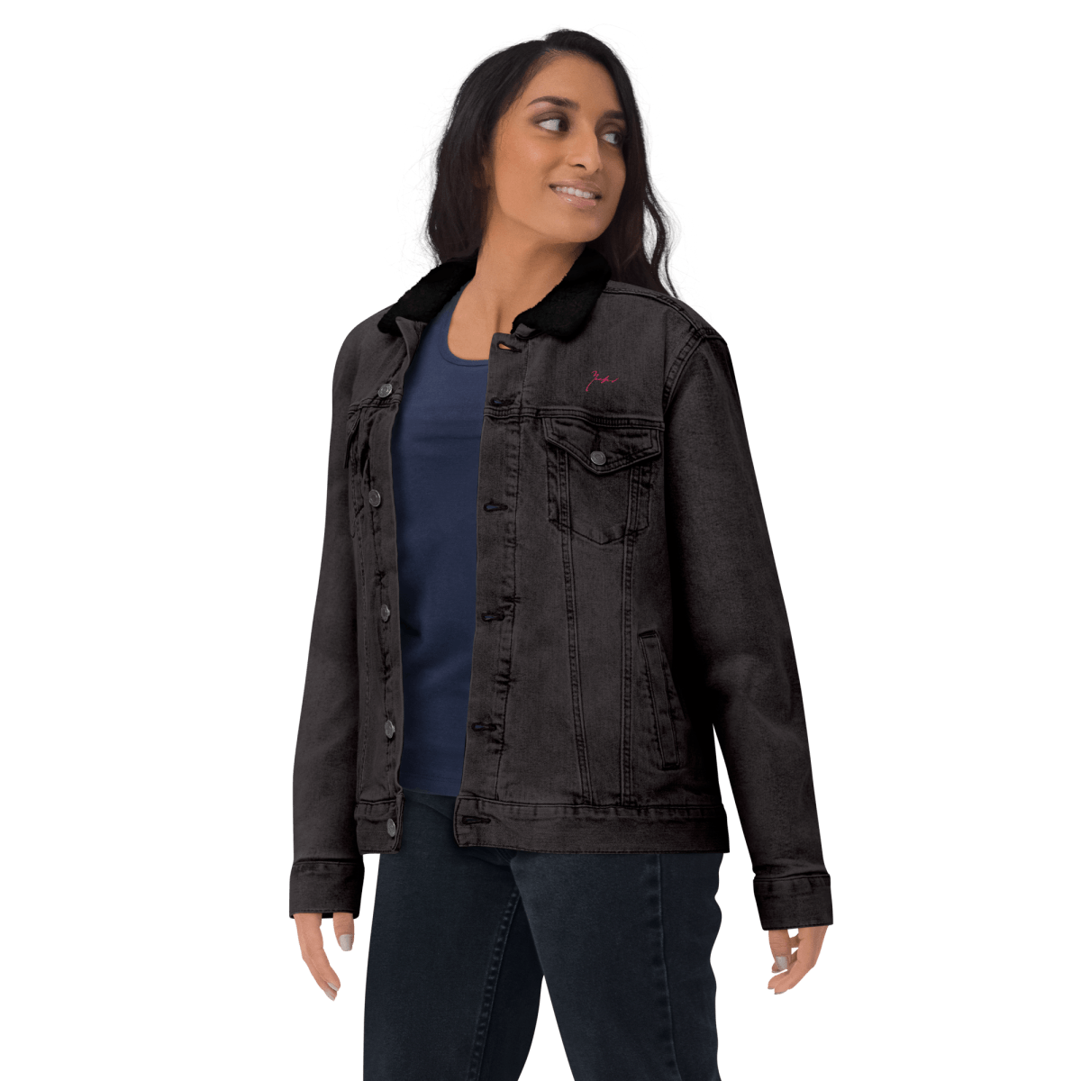 Unisex Signature Denim Sherpa Jacket - barkerclothing