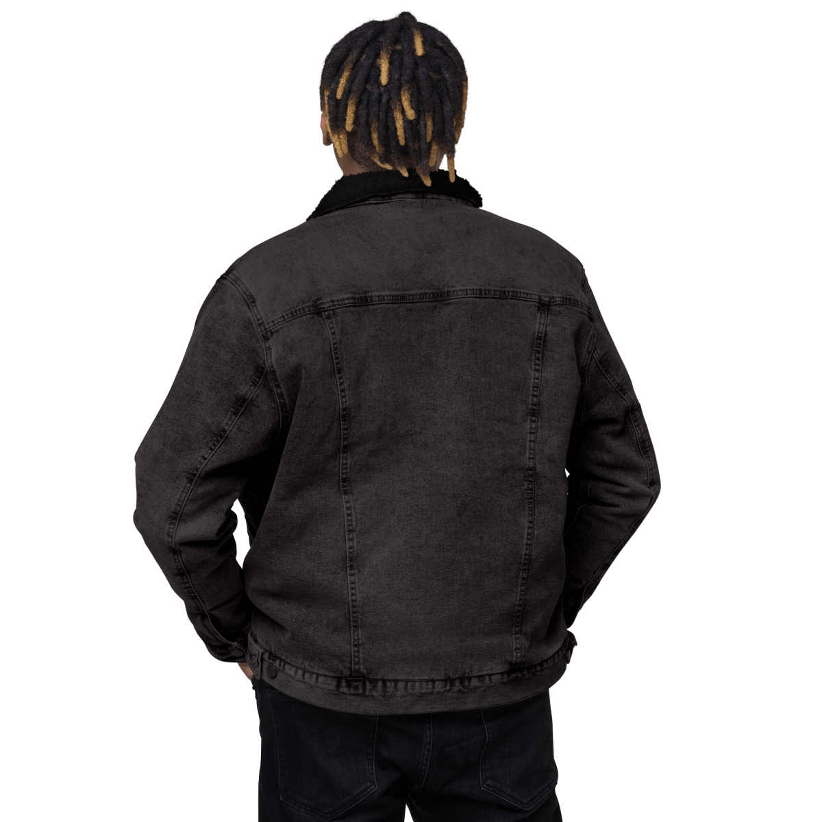 Unisex Signature Denim Sherpa Jacket - barkerclothing