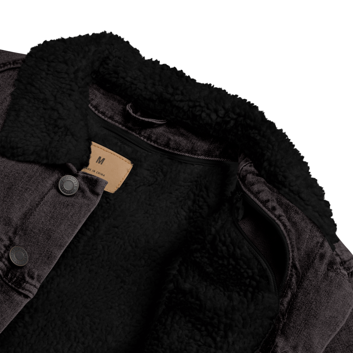 Unisex Signature Denim Sherpa Jacket - barkerclothing