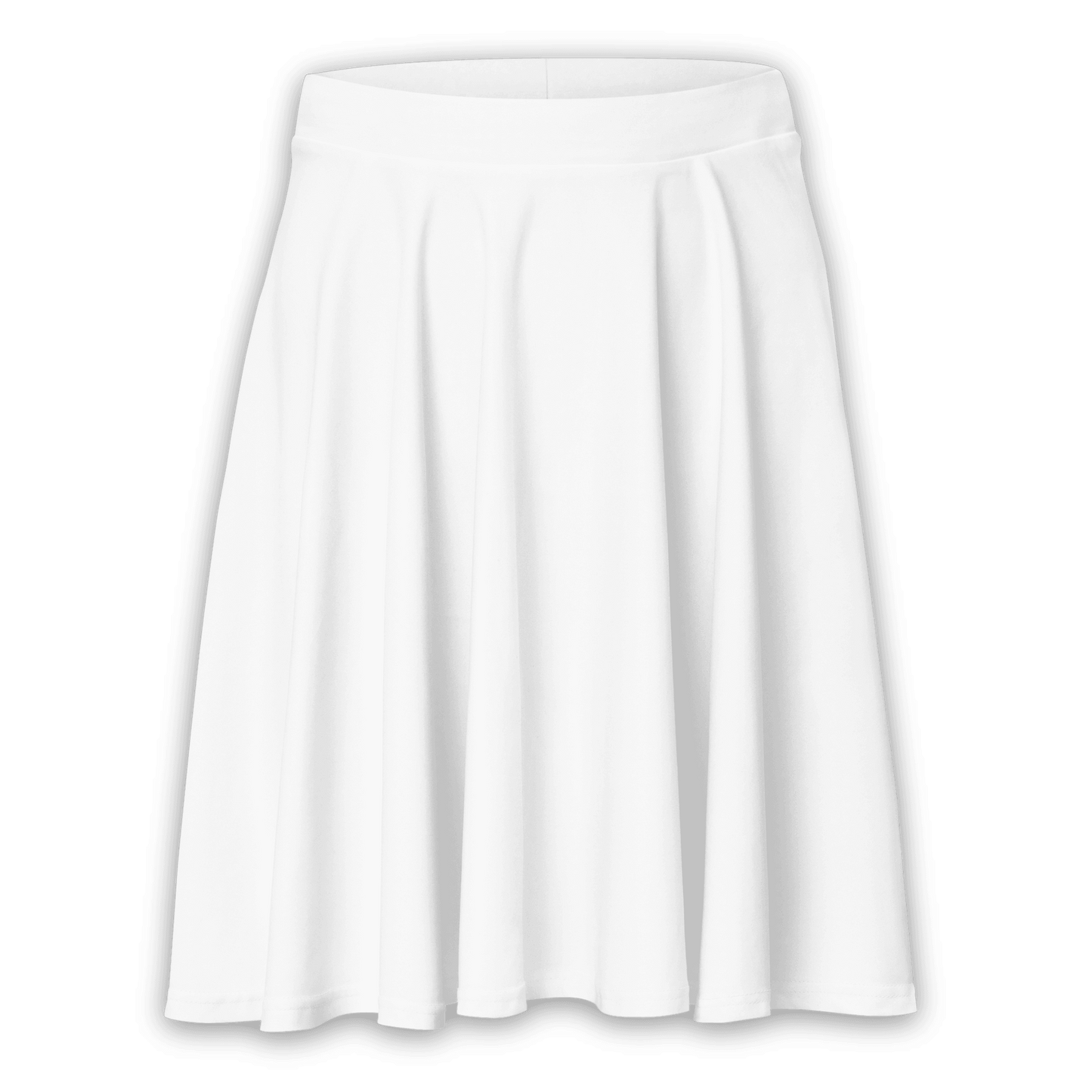 White Skater Skirt - barkerclothing