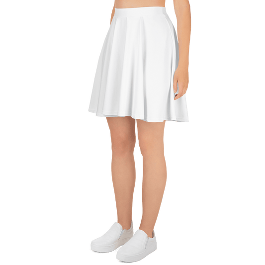 White Skater Skirt - barkerclothing