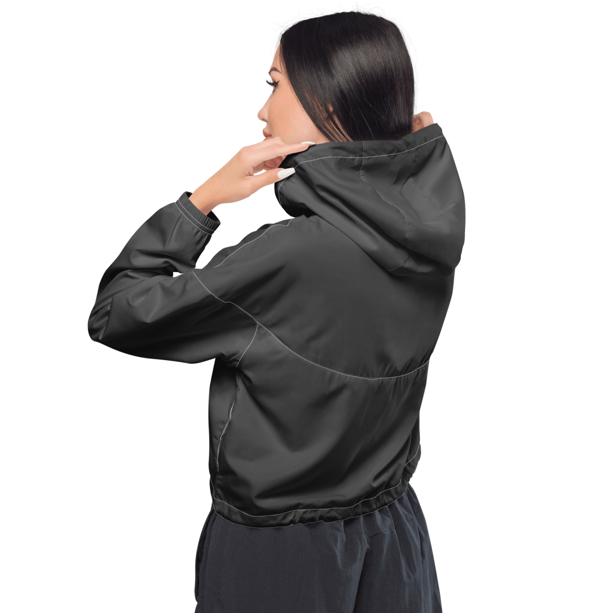 Women’s Cropped Windbreaker (Eclipse) - barkerclothing