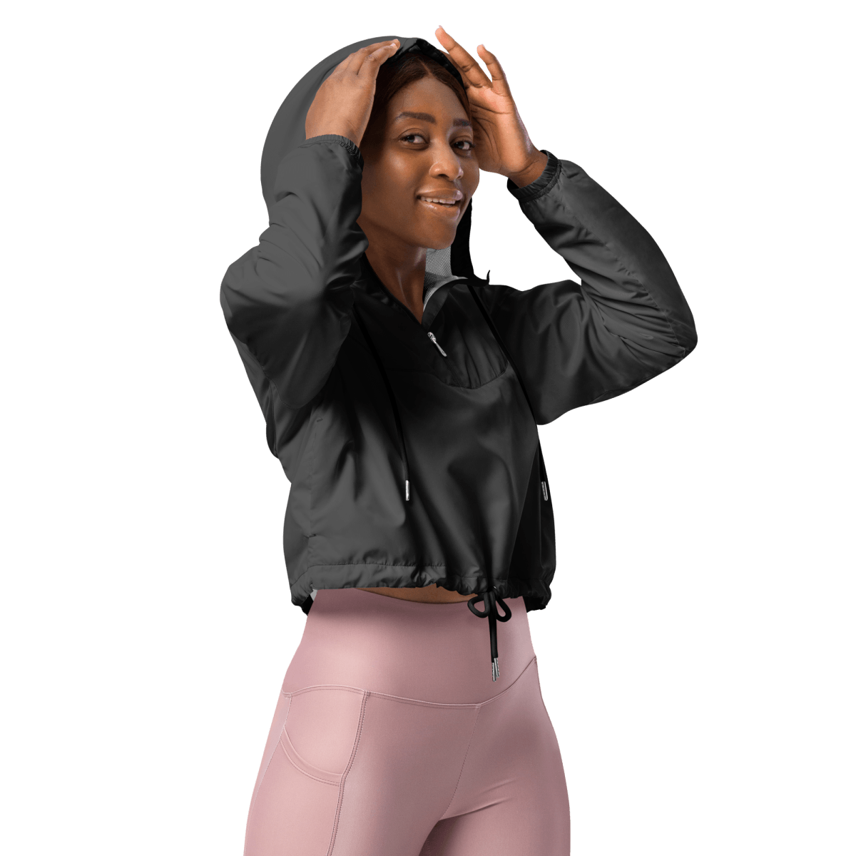 Women’s Cropped Windbreaker (Eclipse) - barkerclothing
