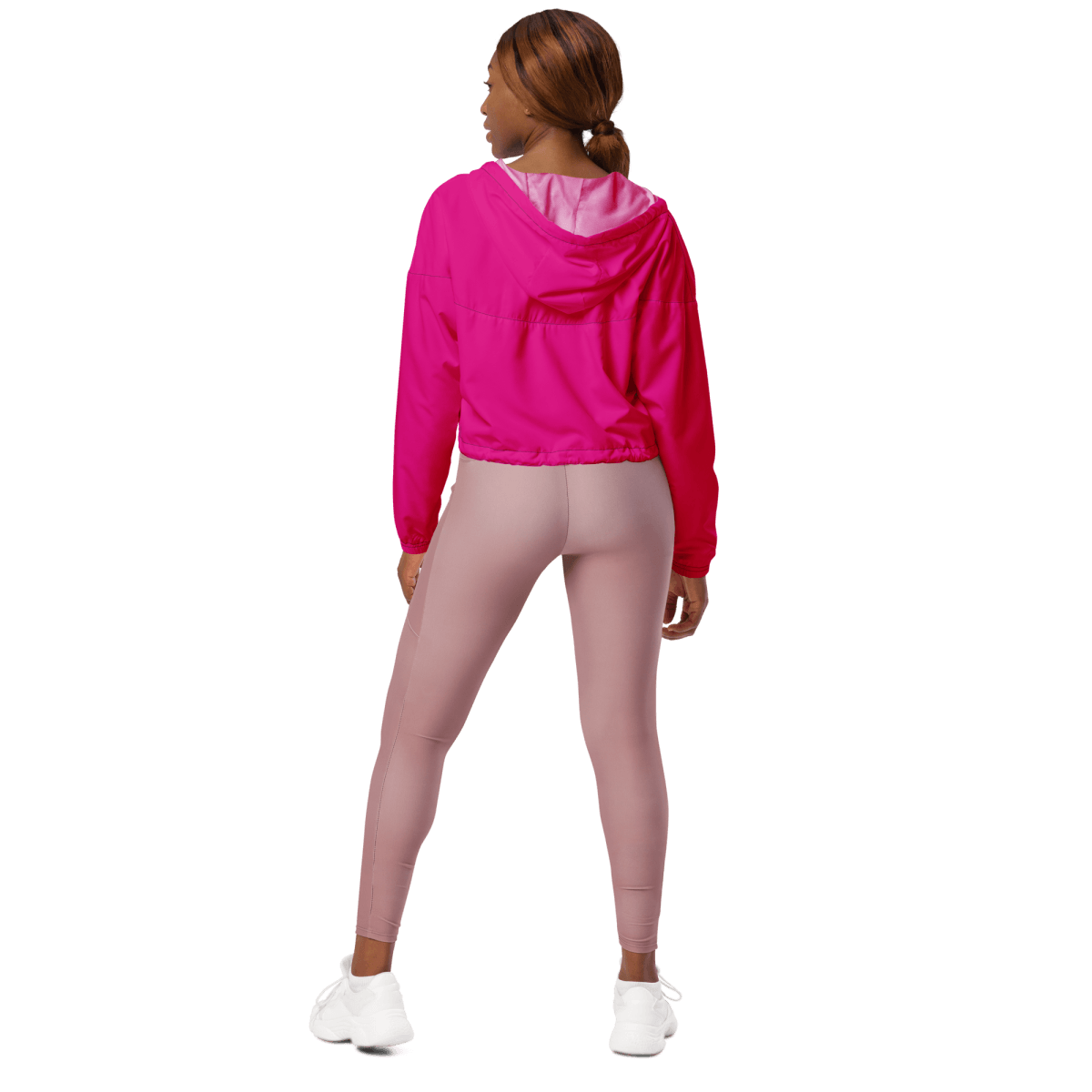 Women’s Cropped Windbreaker (Pink) - barkerclothing