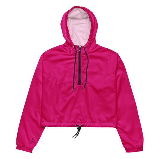 Women’s Cropped Windbreaker (Pink) - barkerclothing