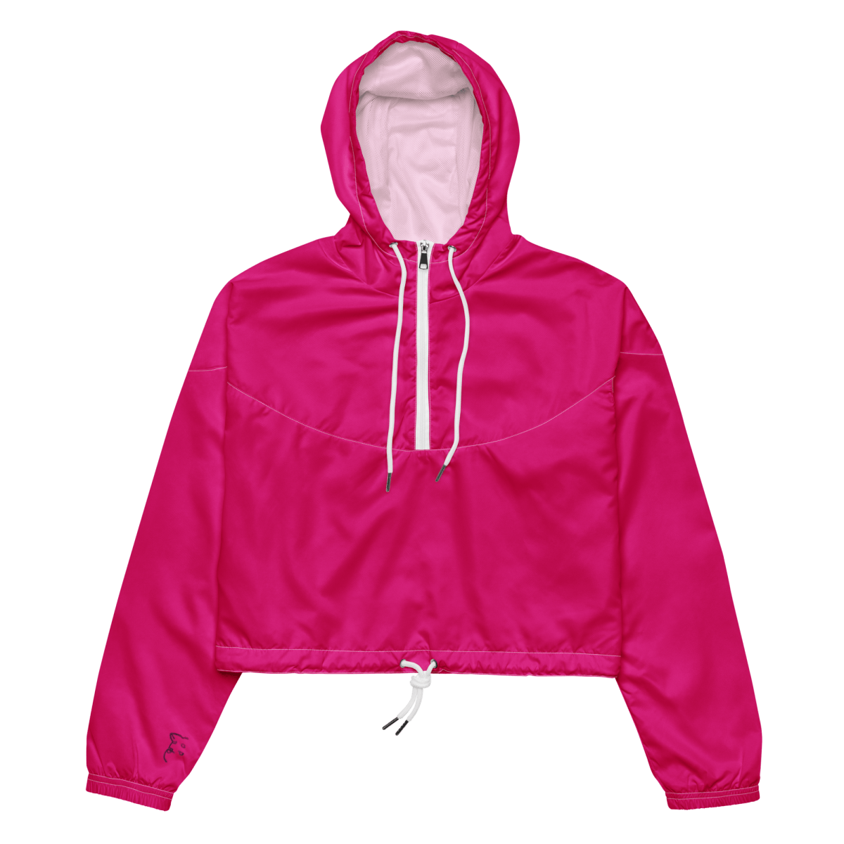 Women’s Cropped Windbreaker (Pink) - barkerclothing