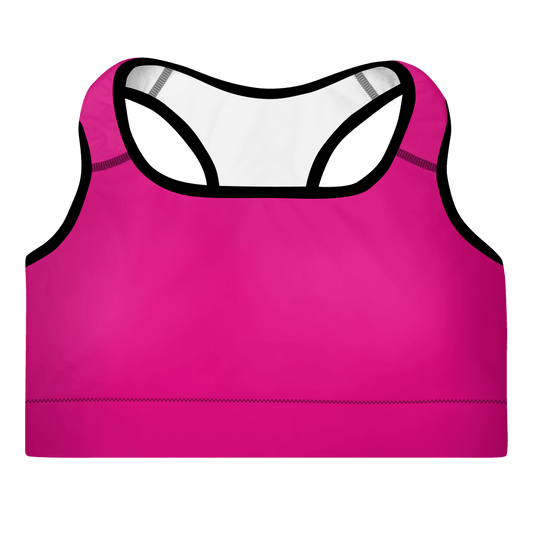 Padded Sports Bra (Pink) - barkerclothing
