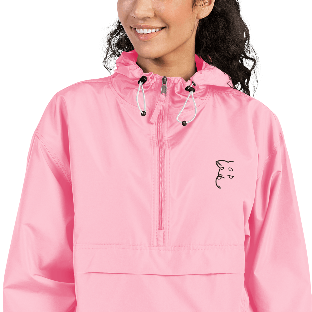 'Simply Barker' Embroidered Champion Packable Jacket