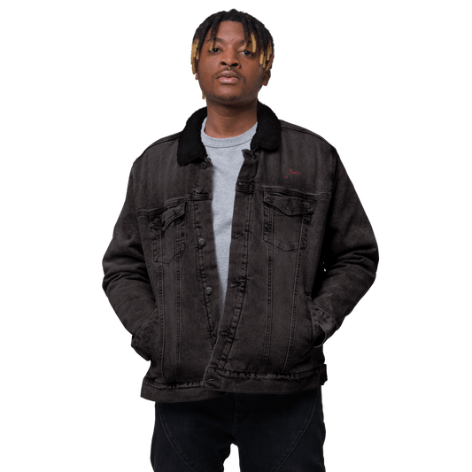 Unisex Signature Denim Sherpa Jacket - barkerclothing
